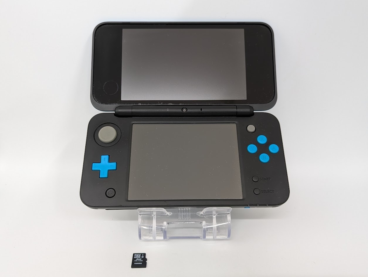 B7027 Nintendo new 2DS console LL XL Turquoise x Black Japan w/memory 4GB