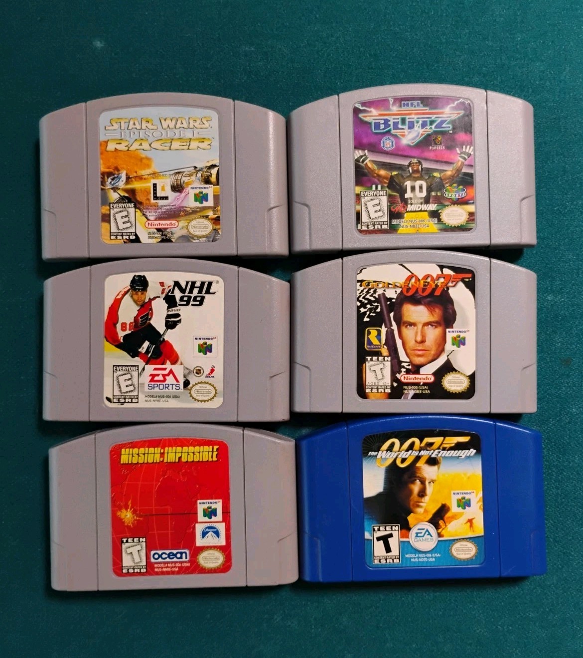 N64 Console Bundle Tested W Expansion Pak, 3 Controllers, 6 Games, 2 Memory Card
