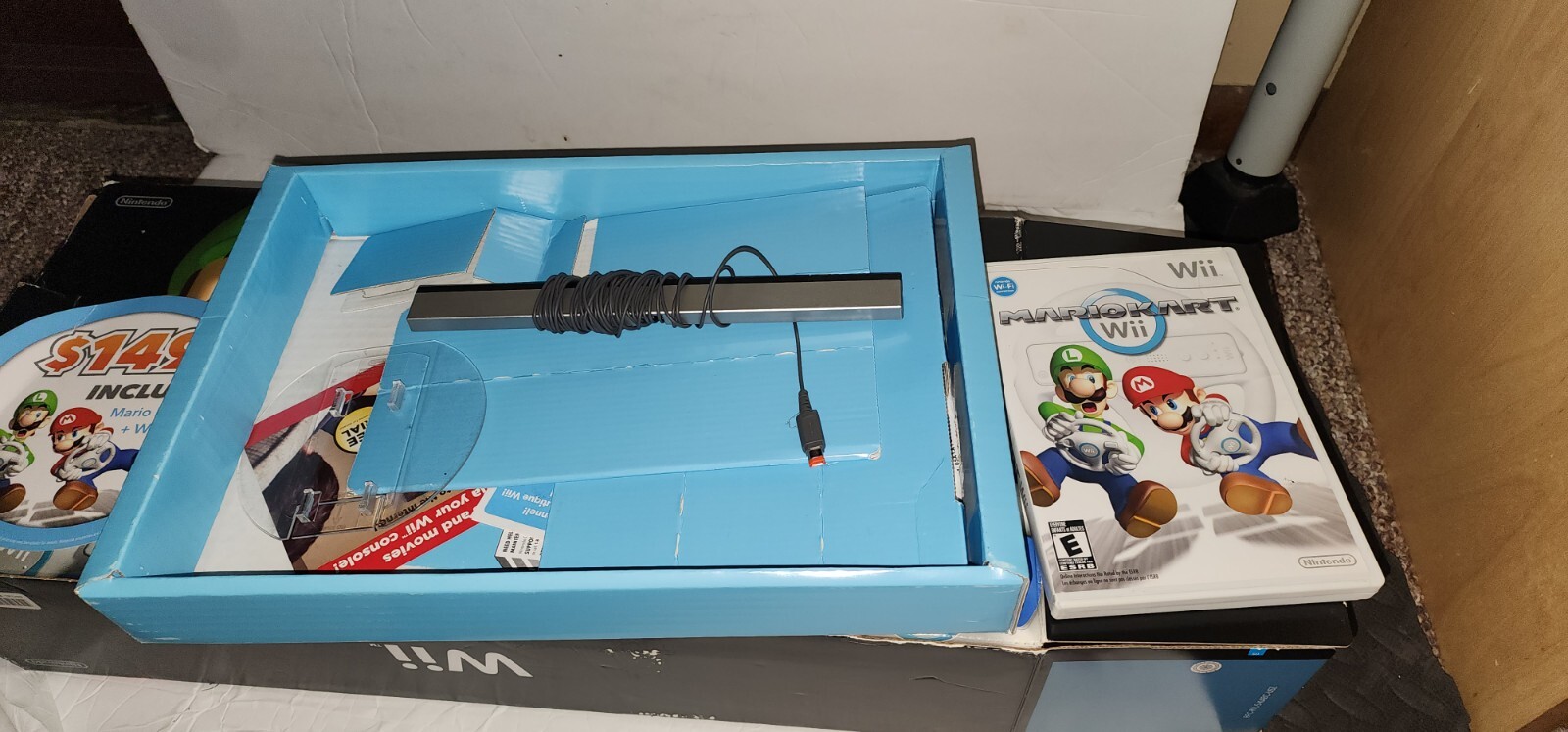 Nintendo Wii Mario Kart Pack Black Console (NTSC-U/C (US/CA)) Tested And Works.