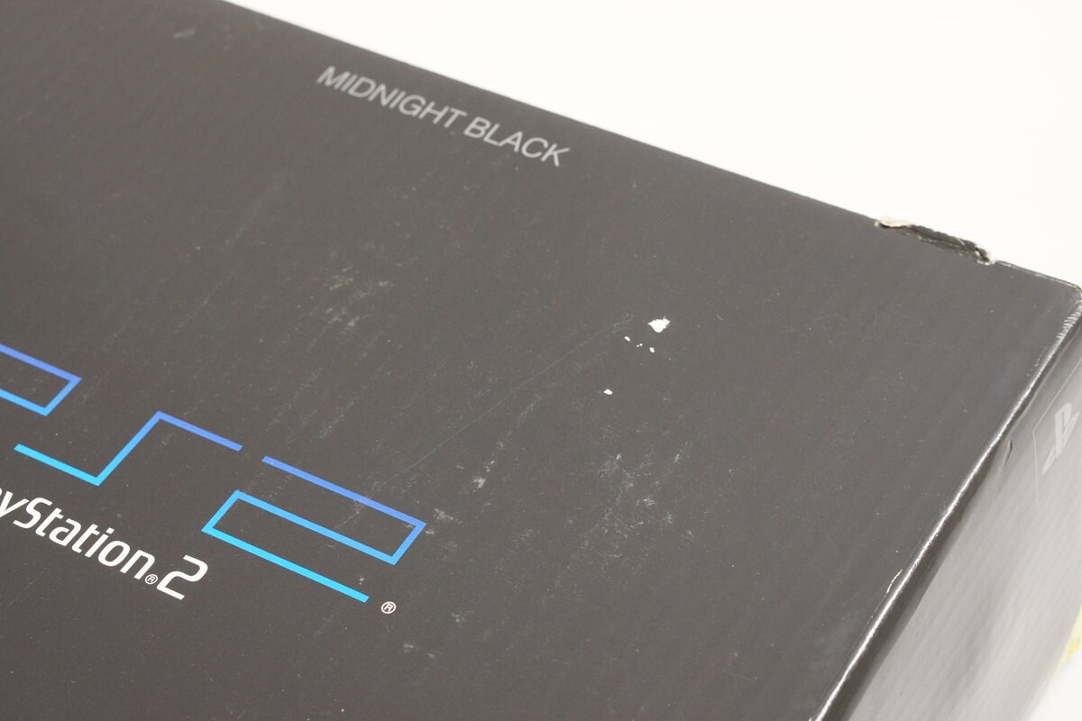 Playstation 2 Midnight Black Console Boxed SCPH-50000 Tested System FJ0814767