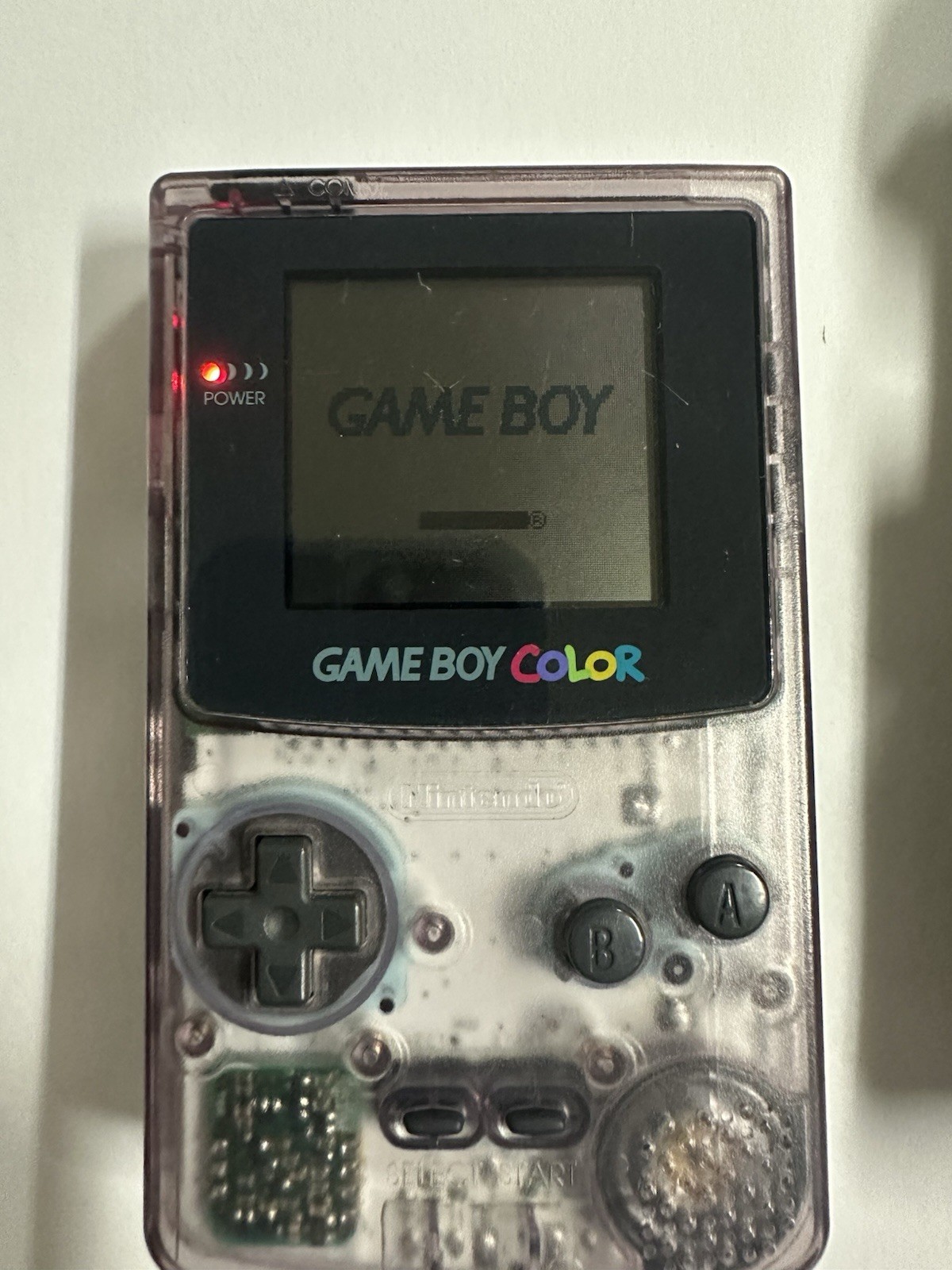 Nintendo 1998 Atomic Purple Game Boy Color + Gameboy Color Case Handheld
