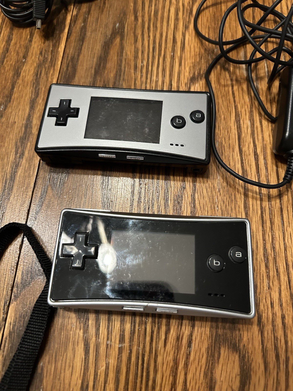 Nintendo Gameboy Micro Handheld Console Silver/Black TESTED Black System DOESNT