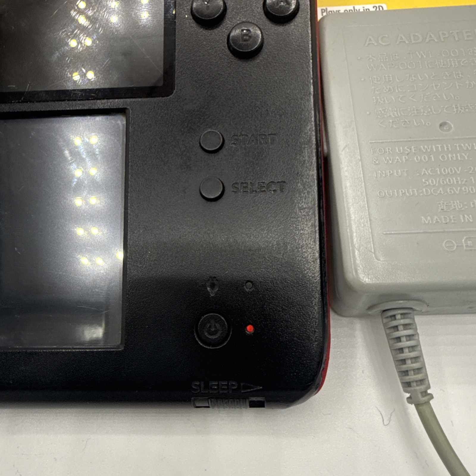 Nintendo 2DS Handheld Game Console FTR-001 Black Red – Game, Charger, & Case