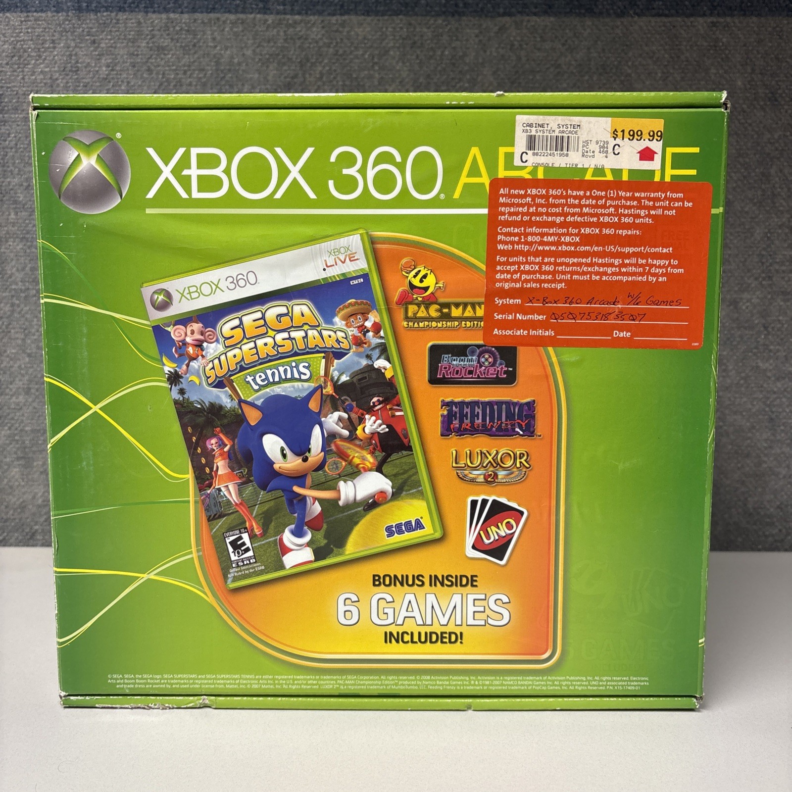 Brand New, Never Used In Box. 360 Arcade 256MB New Console Exclusive, Rare 2008
