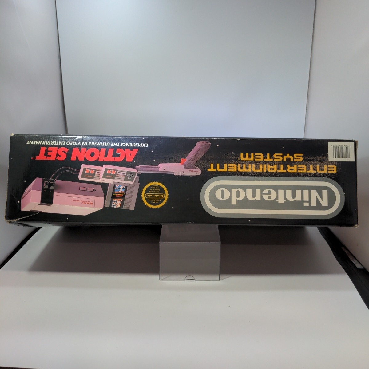 1988 Nintendo Entertainment System NES Action Set w/ Box Console Gray Zapper CIB
