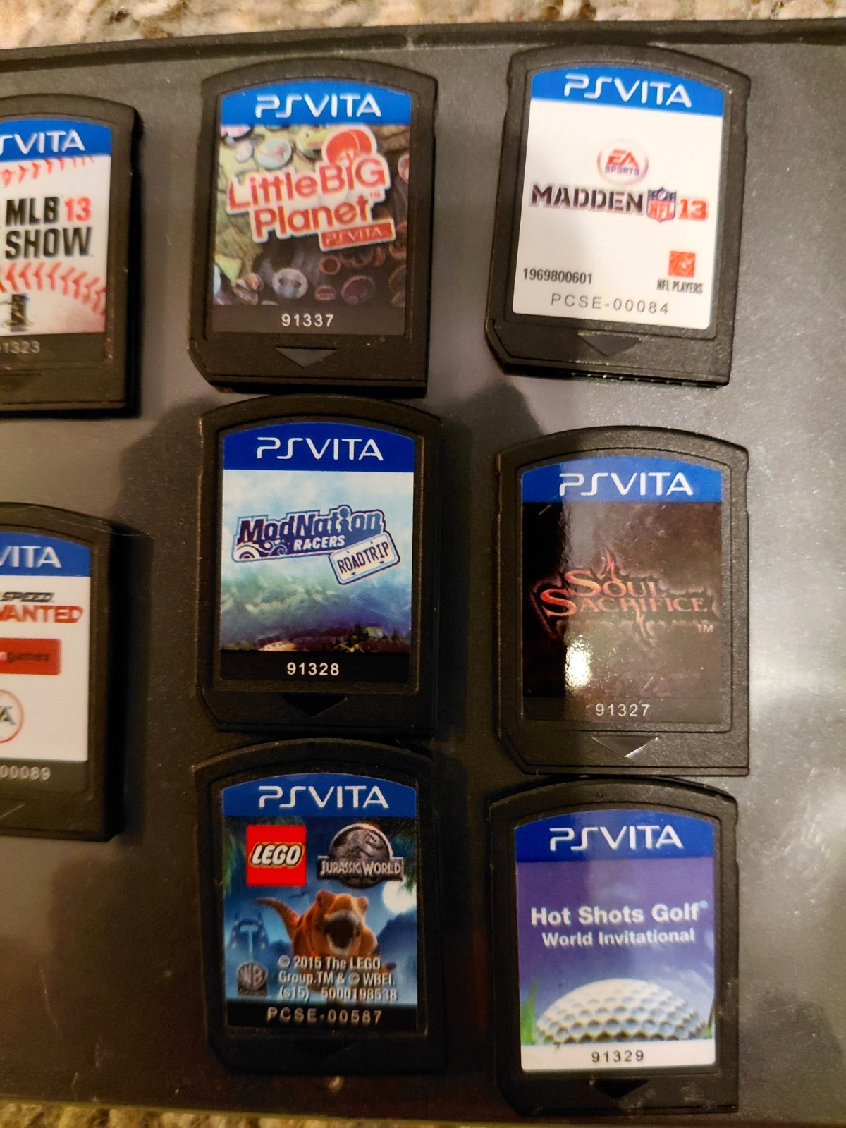 Sony PlayStation Vita Bundle Lot With 15 Games + 8GB card Slim PS VITA Pch-2000