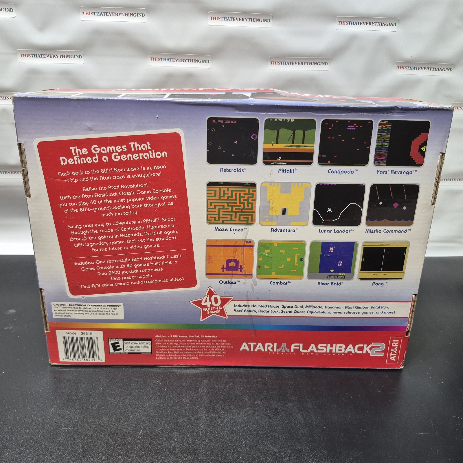 Atari Flashback 2 Console System Complete in Box Tested Working