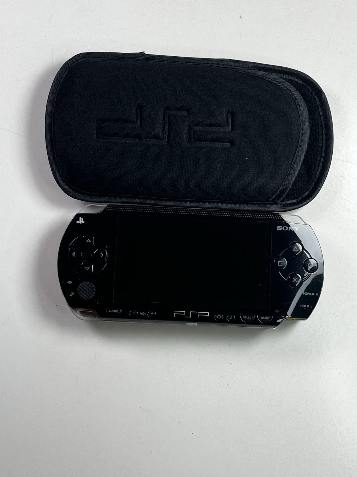 Sony PSP 1000 midnight black 32GB Console w/ Case USB Cable UMD
