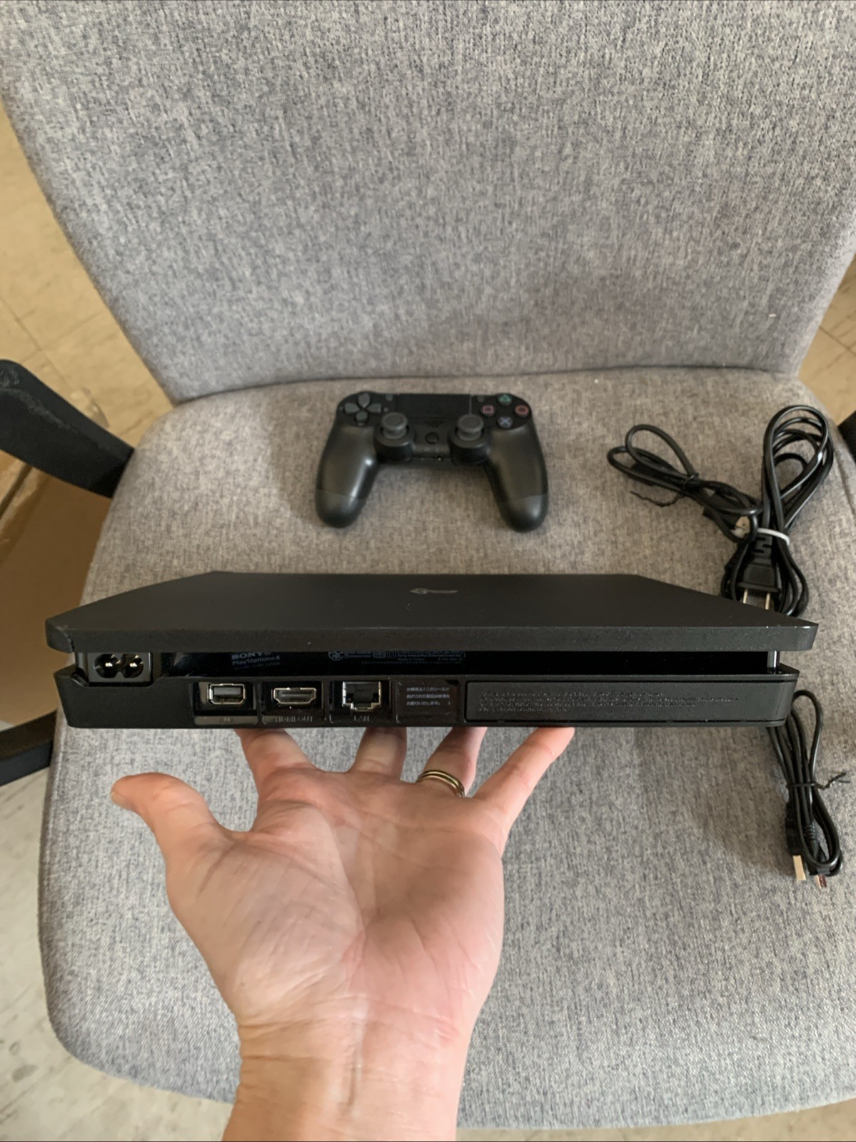 Sony PlayStation 4 Slim 500GB Gaming Console with Controller – Black