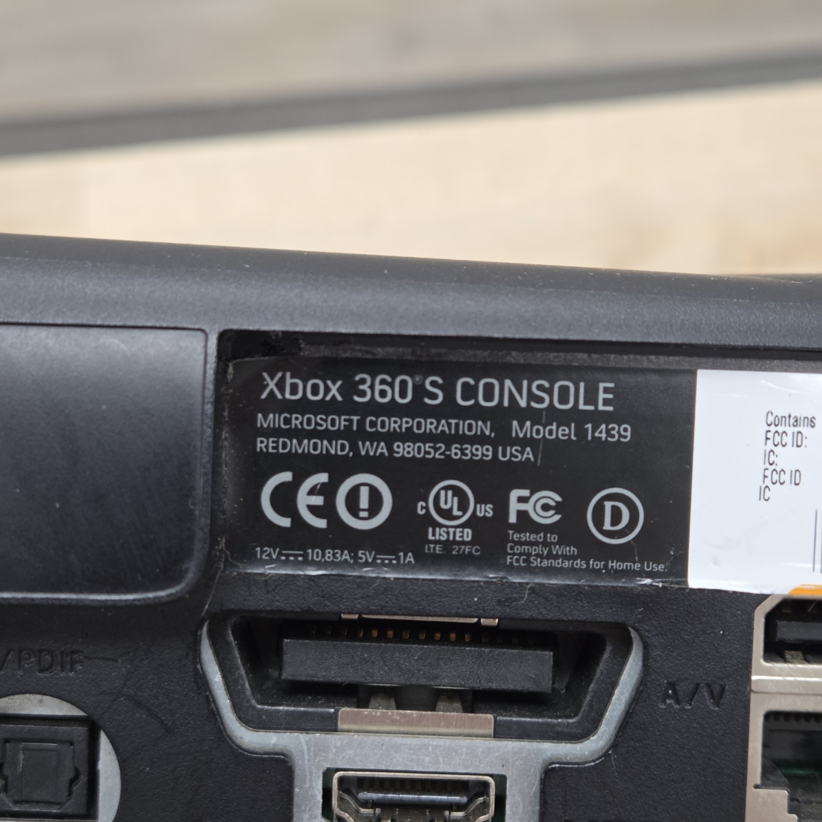 Microsoft Xbox 360 S Slim 500GB Console Model 1439 Bundle W/ 12 Games LOT