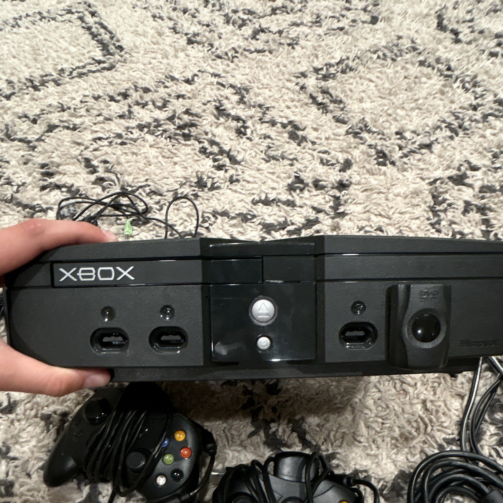Microsoft Xbox Original Console Bundle 2 Wired Controllers AV/Power NTSC 480p