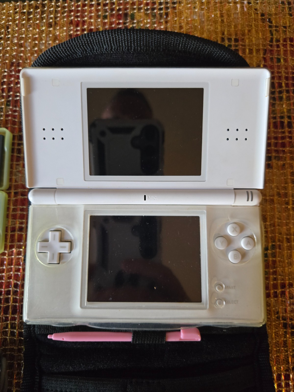 Nintendo DS Lite Console White With Charger, Stylus, Case + 5 Games