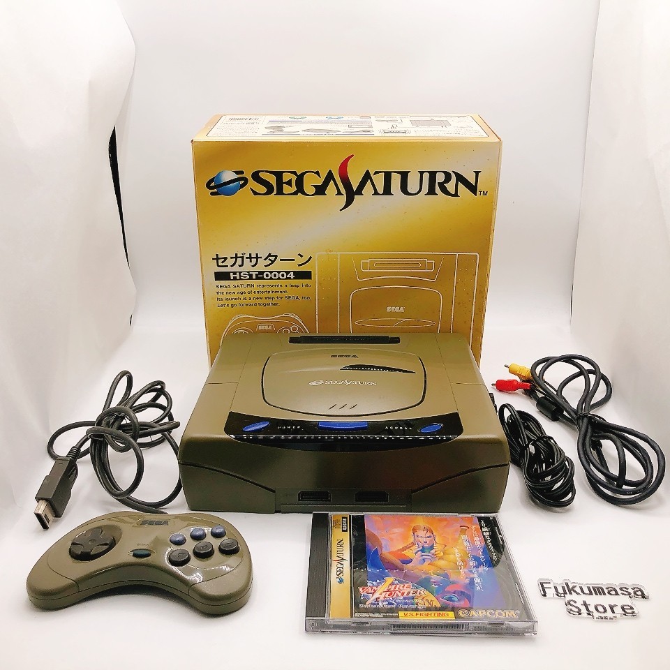 Sega Saturn Console System HST-3200 Box Japan NTSC-J Gray Japanese Tested