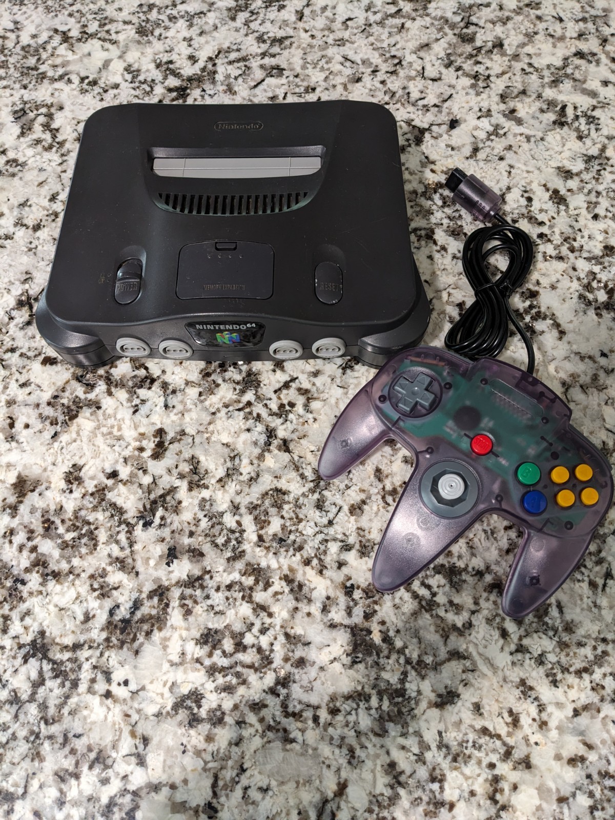 Nintendo 64 Game Console Tested And Working With All Cords And Controller