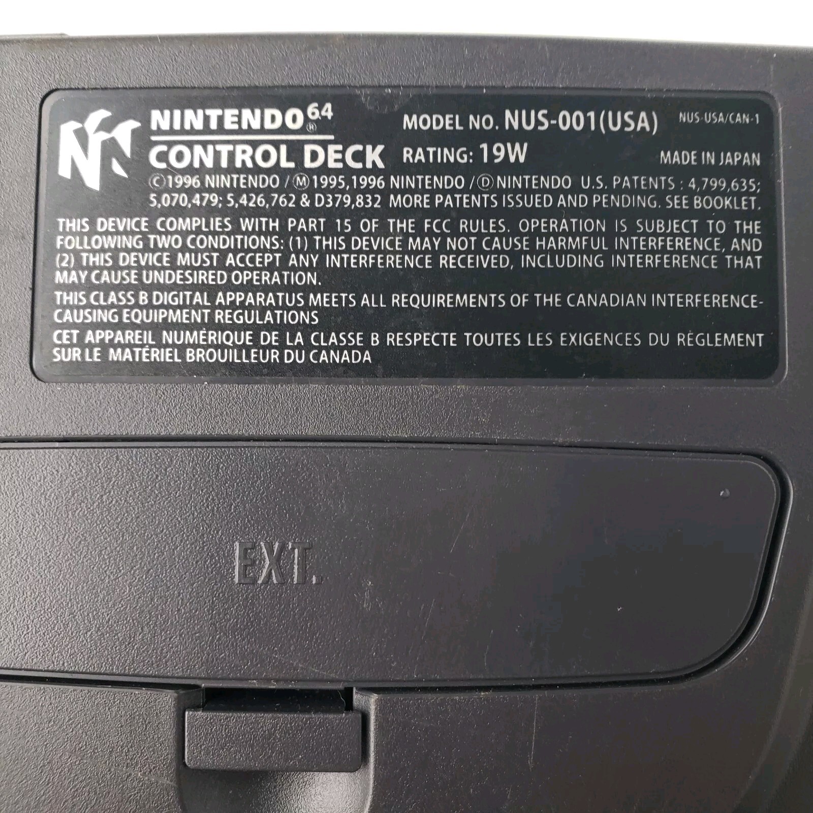 Nintendo 64 N64 Console w/ Jumper Pack Cables RF Adapter Blue Controller Tested