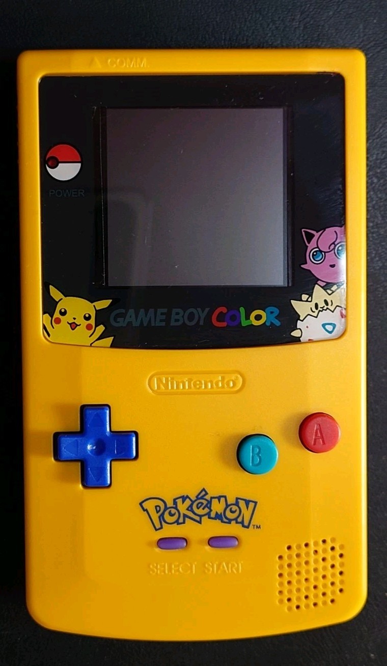 Backlit Gameboy Color Pokemon Shell, New Speaker, Aftermarket Shell