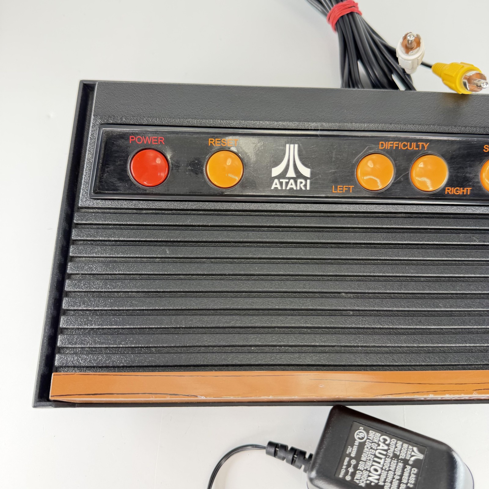 Atari Flashback 2 Classic Game Console System AV RCA Cables AC Adapter Set