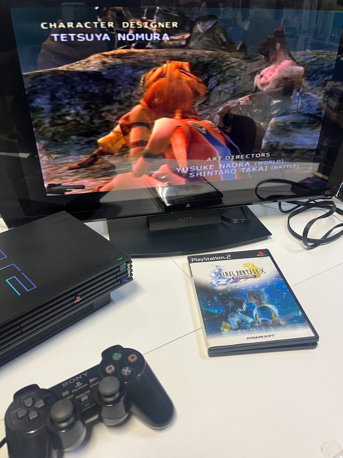 PLAYSTATION 2 MIDNIGHT BLACK CONSOLE SCPH-50000 NB JAPAN PS2 2003 TESTED