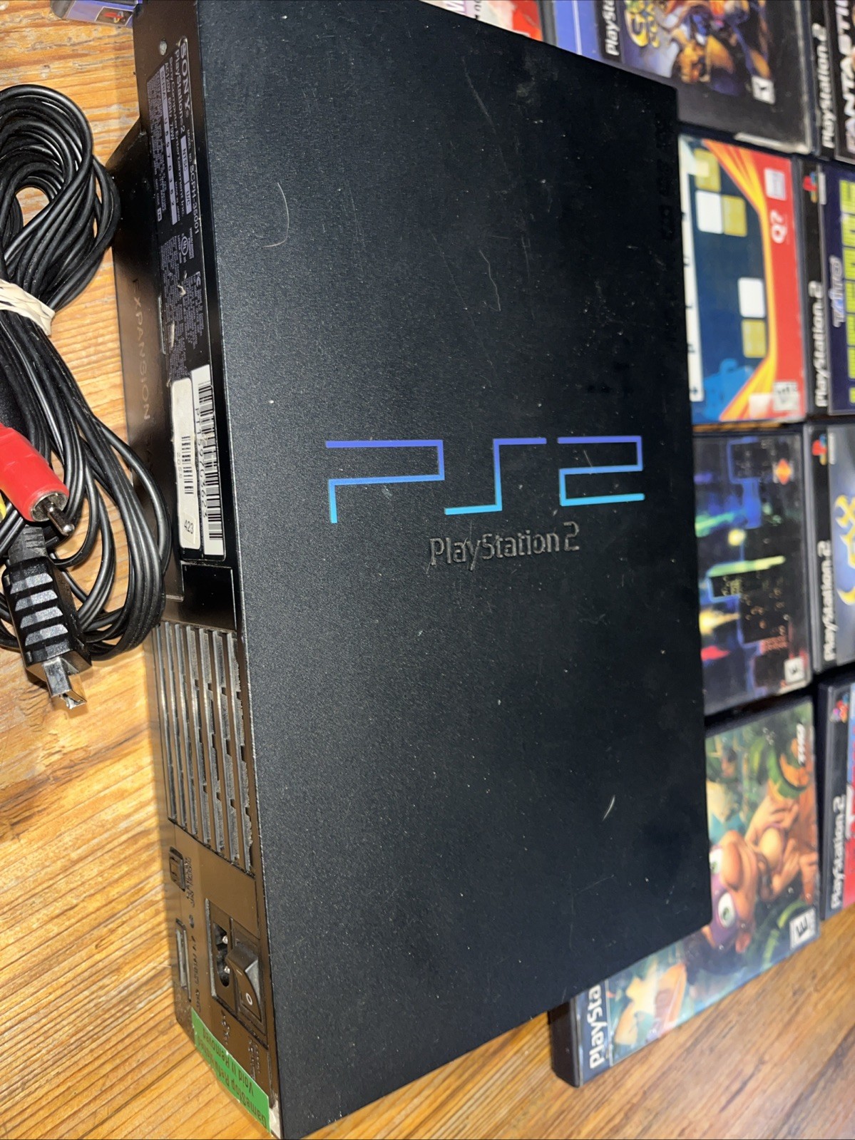 Sony PlayStation 2 PS2 Fat SCPH-35001 Console Bundle 22 Games Tested & Working