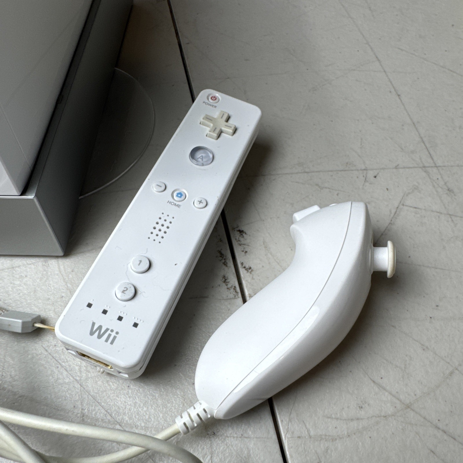 Nintendo Wii System Console White RVL-001 with Controller Tested Working