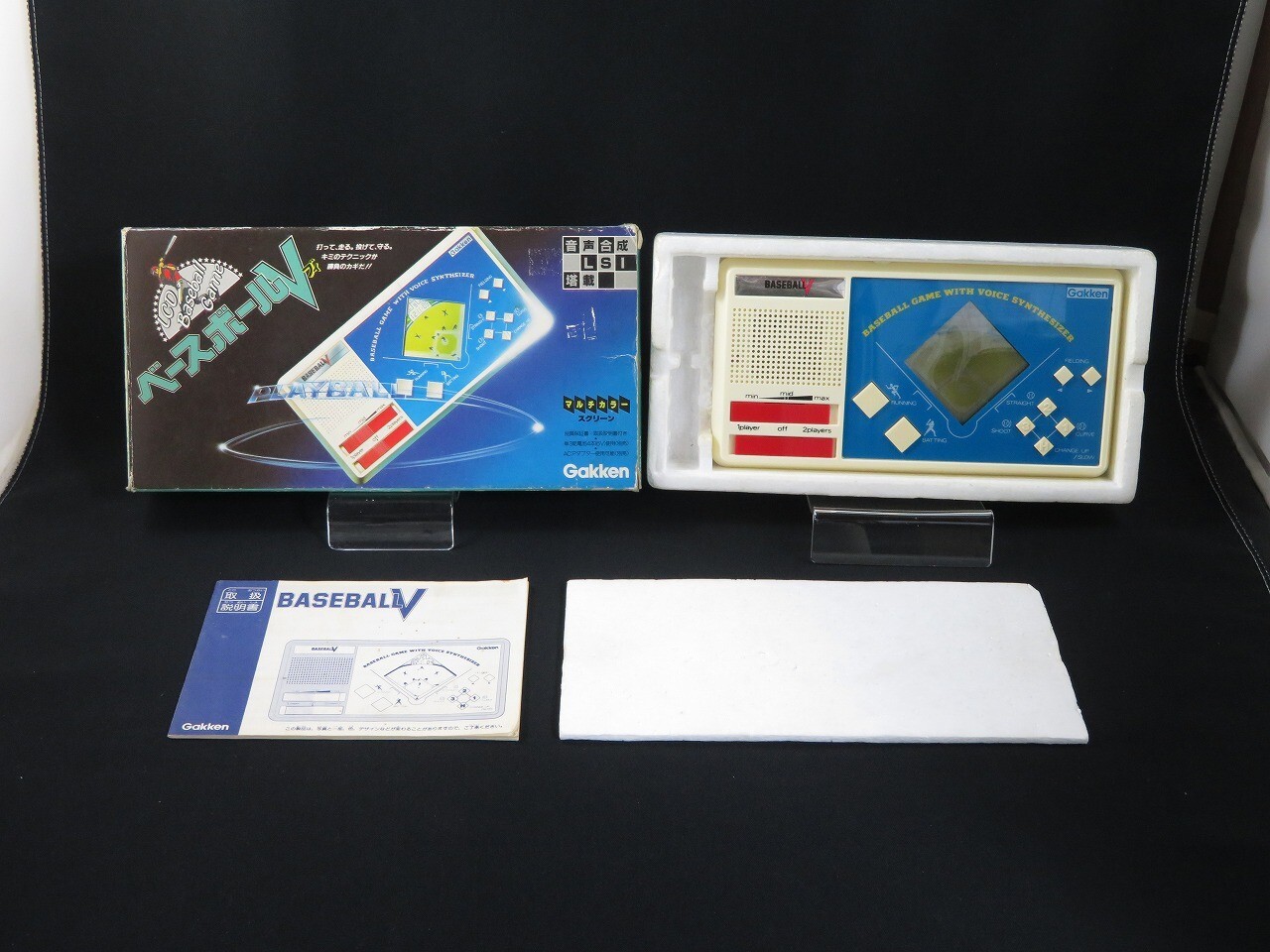 Tested LCD Baseball V Multi Color Handheld Game Gakken LSl made in Japan 1
