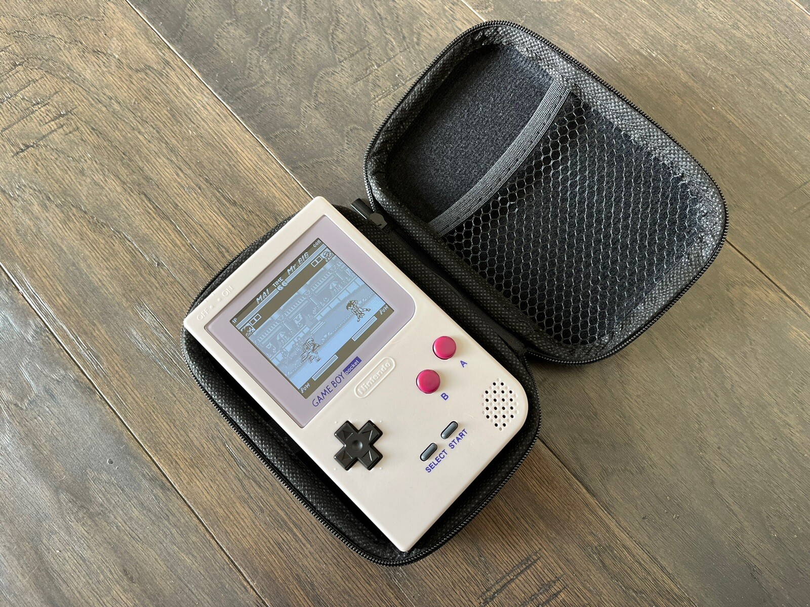Nintendo Gameboy Pocket GBP Backlight IPS Screen and Glass Lens W/ Bag – Grey