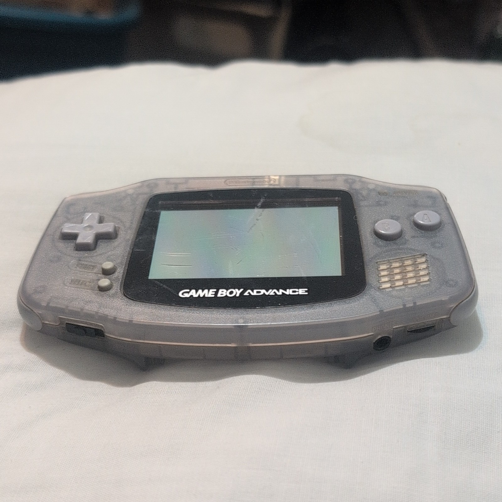Nintendo Game Boy Advance AGB-001 Gray Handheld System Console w/ Headphone Jack