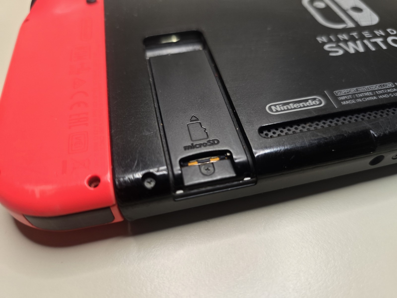 Nintendo Switch Console Red Joy-Cons Dock Grip HAC-001 Used Storage Find
