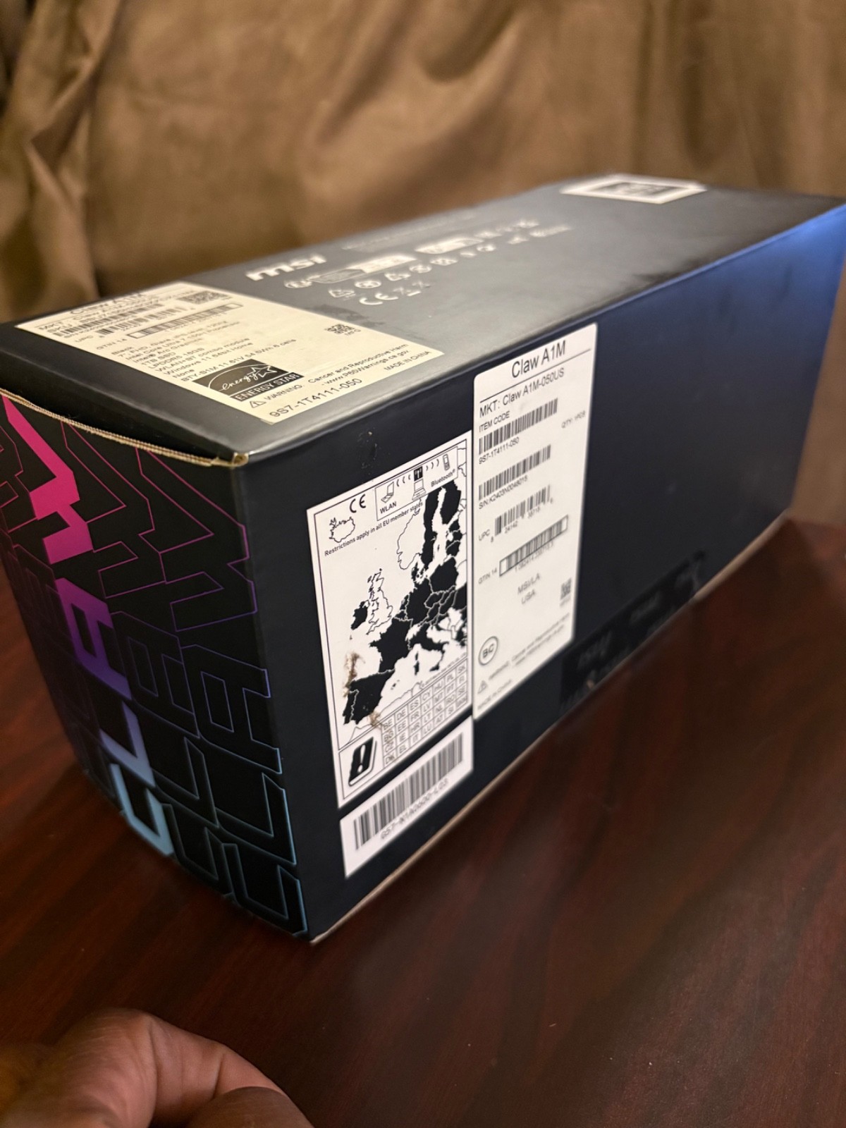 MSI Claw A1M-051 Handheld 7” FHD 120Hz Intel Core Ultra 7 155H 16GB 1TB
