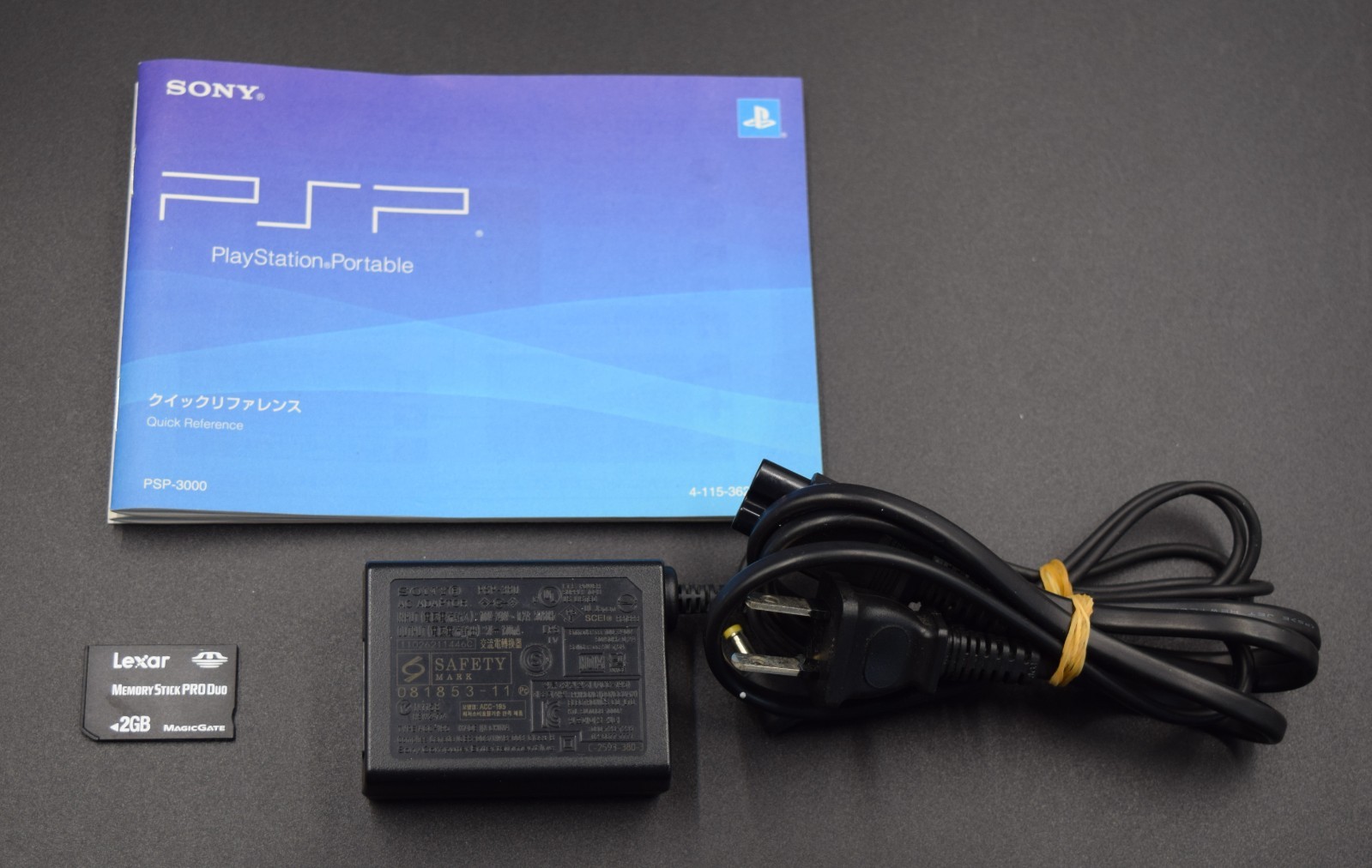 Sony PSP 3000 Piano Black Console Boxed Region Free Tested Working Japan