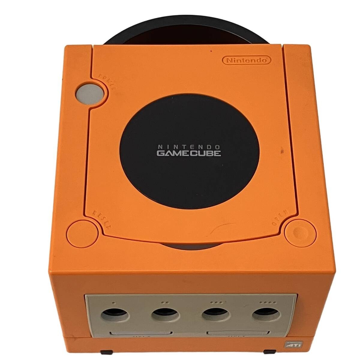 Nintendo GameCube Spice Orange Console DOL-001 Controller Set Tested Japan GC