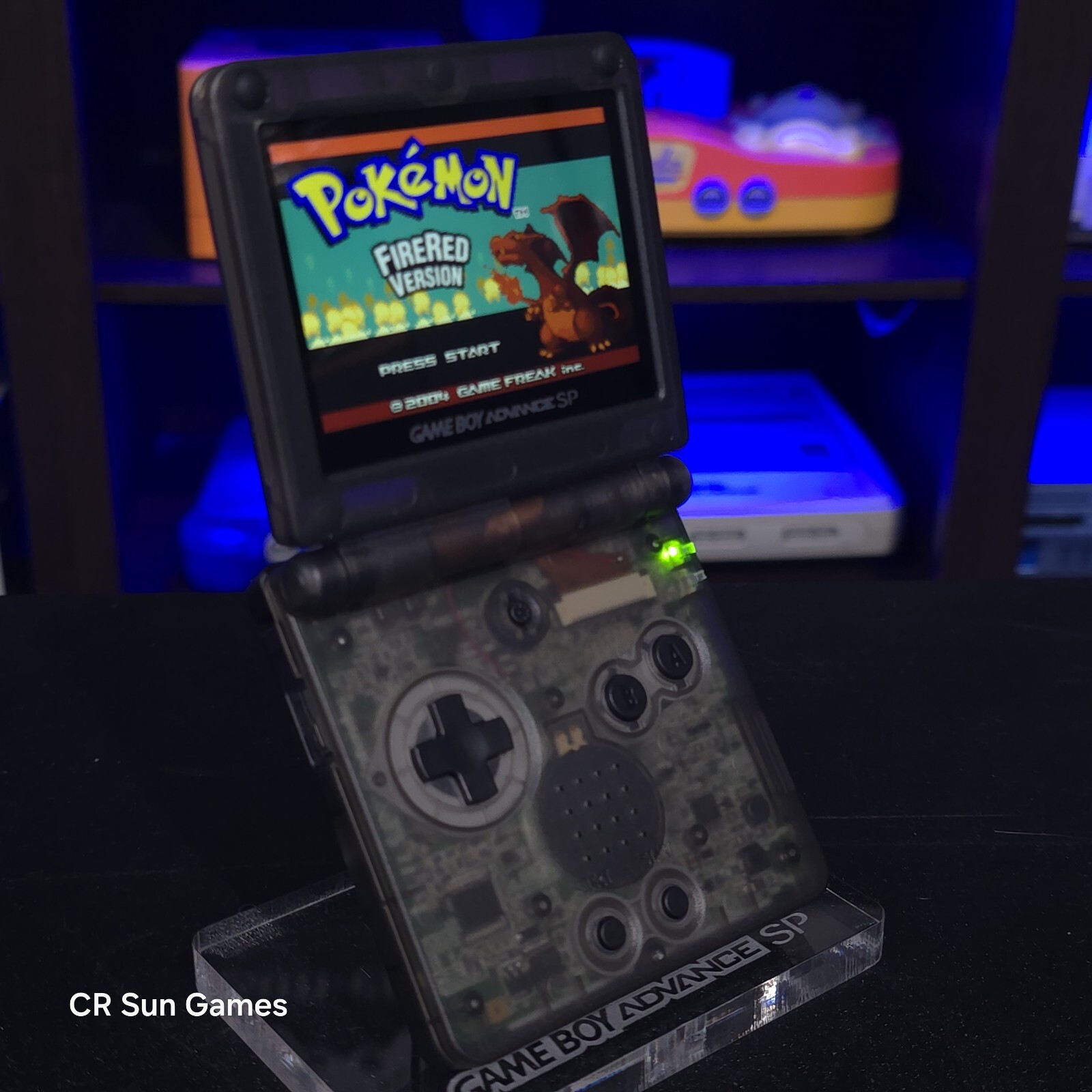 Smoke Grey Nintendo Game Boy Advance GBA SP IPS MOD Adjustable Brightness
