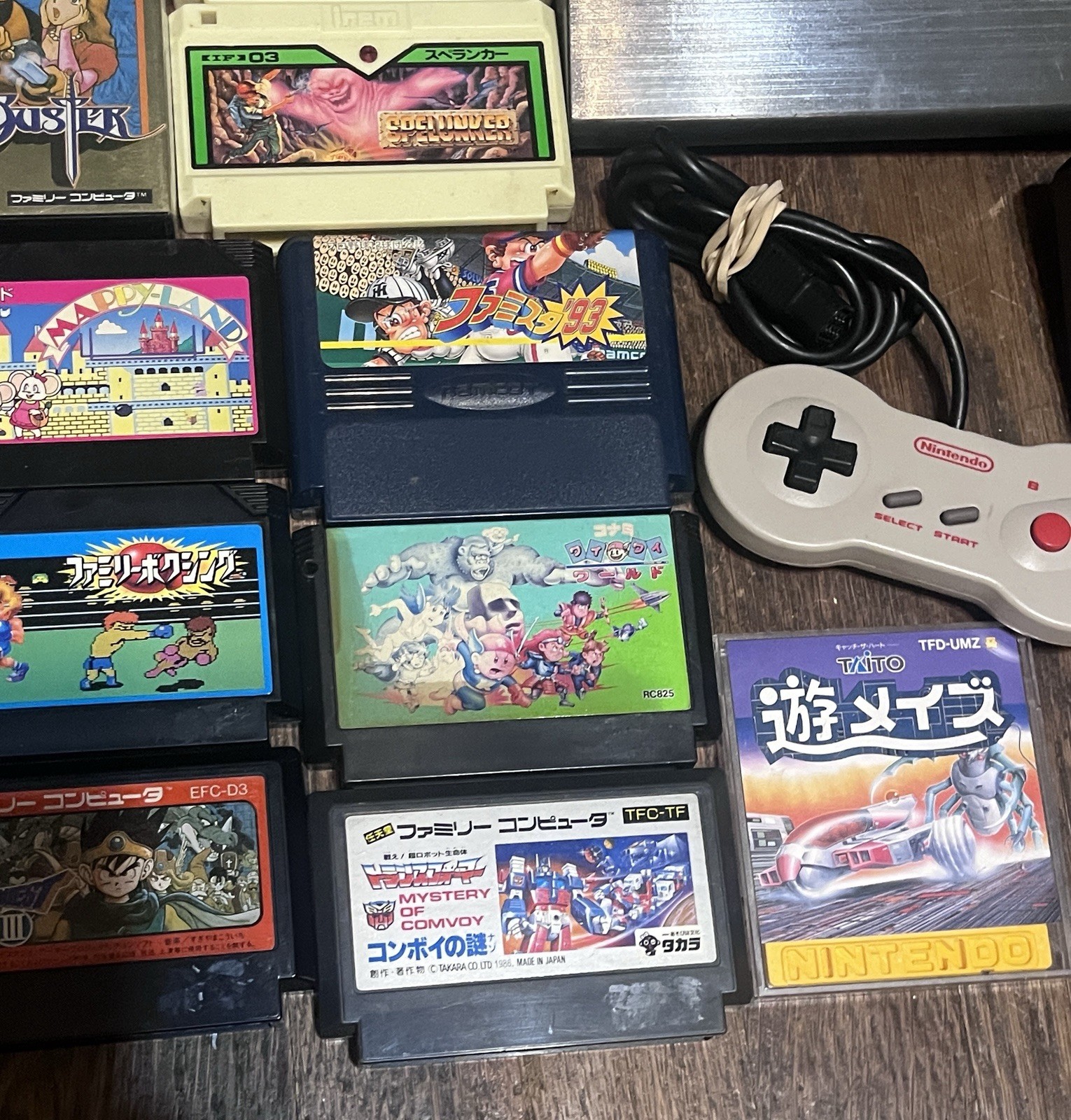 Nintendo Famicom AV Console HVC-101 & 40 Games 2 Arcade Sticks Rare Tested NES🔥