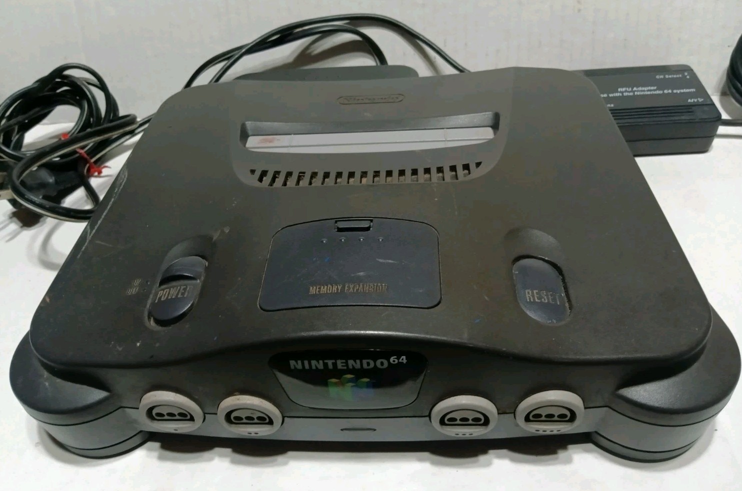 Nintendo 64 Video Game Control Deck #NUS001 Console Power Cord Jumper Pack& RFU