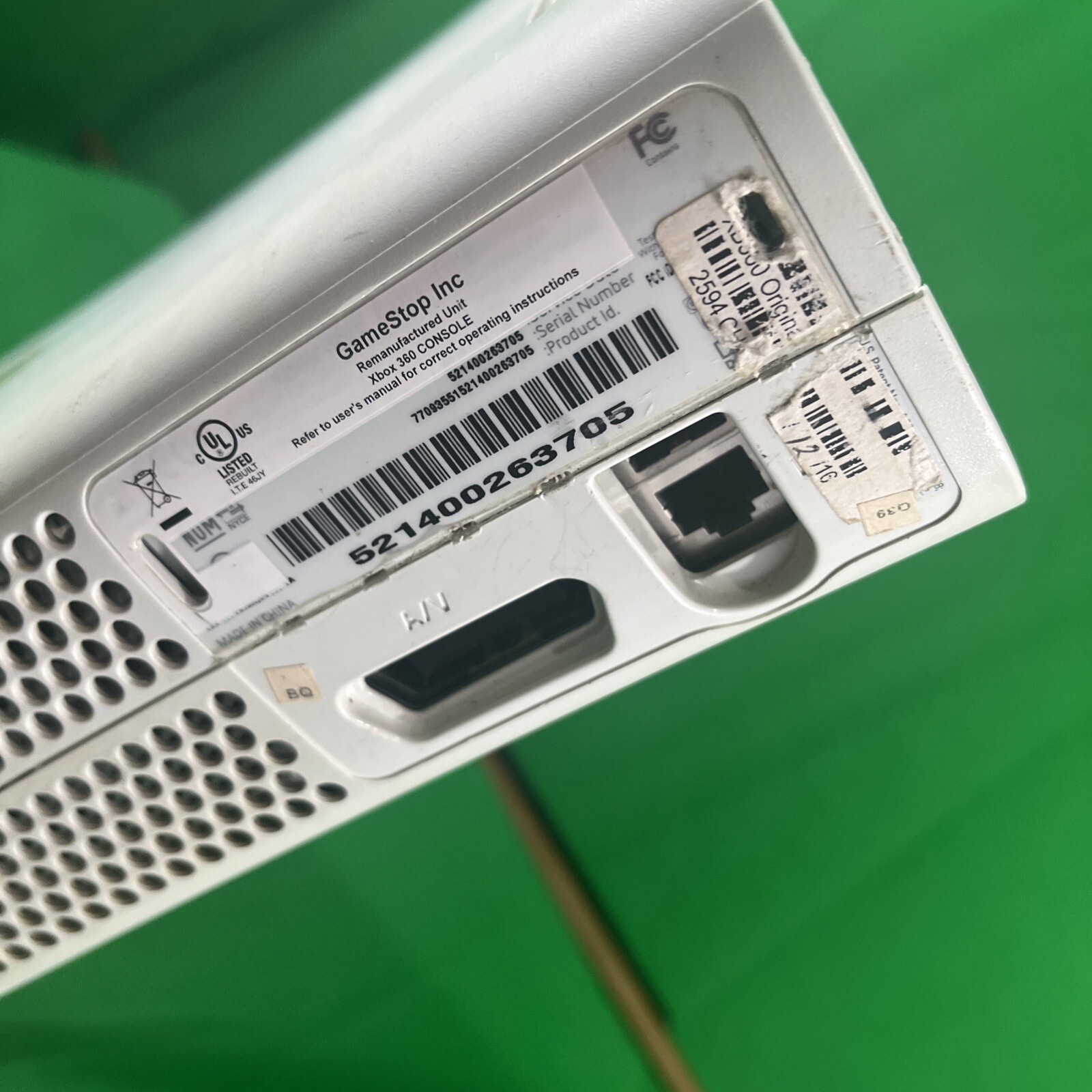 Microsoft Xbox 360 – Matte White – Untested- As Is Parts Only