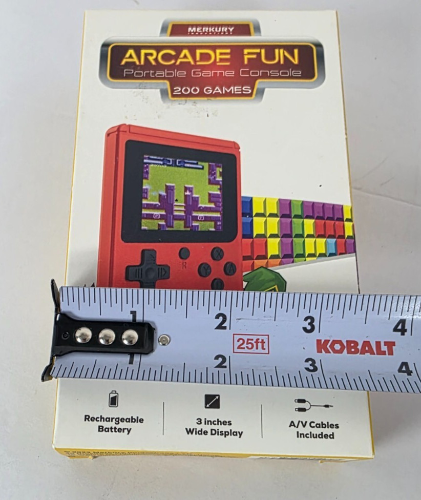 Merkury Innovations Arcade Fun Portable Game Console with 200 Games