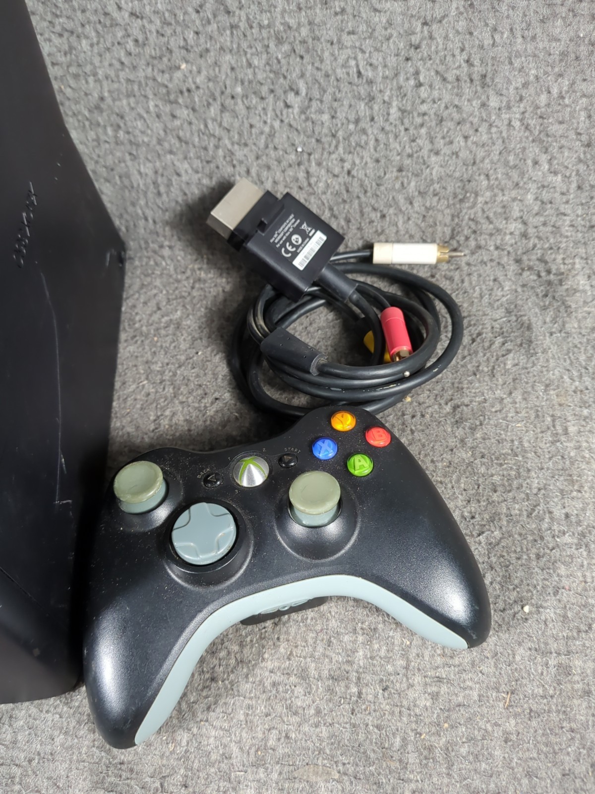 Xbox 360 S Console Model 1439 with Power Cord & Controller Tested