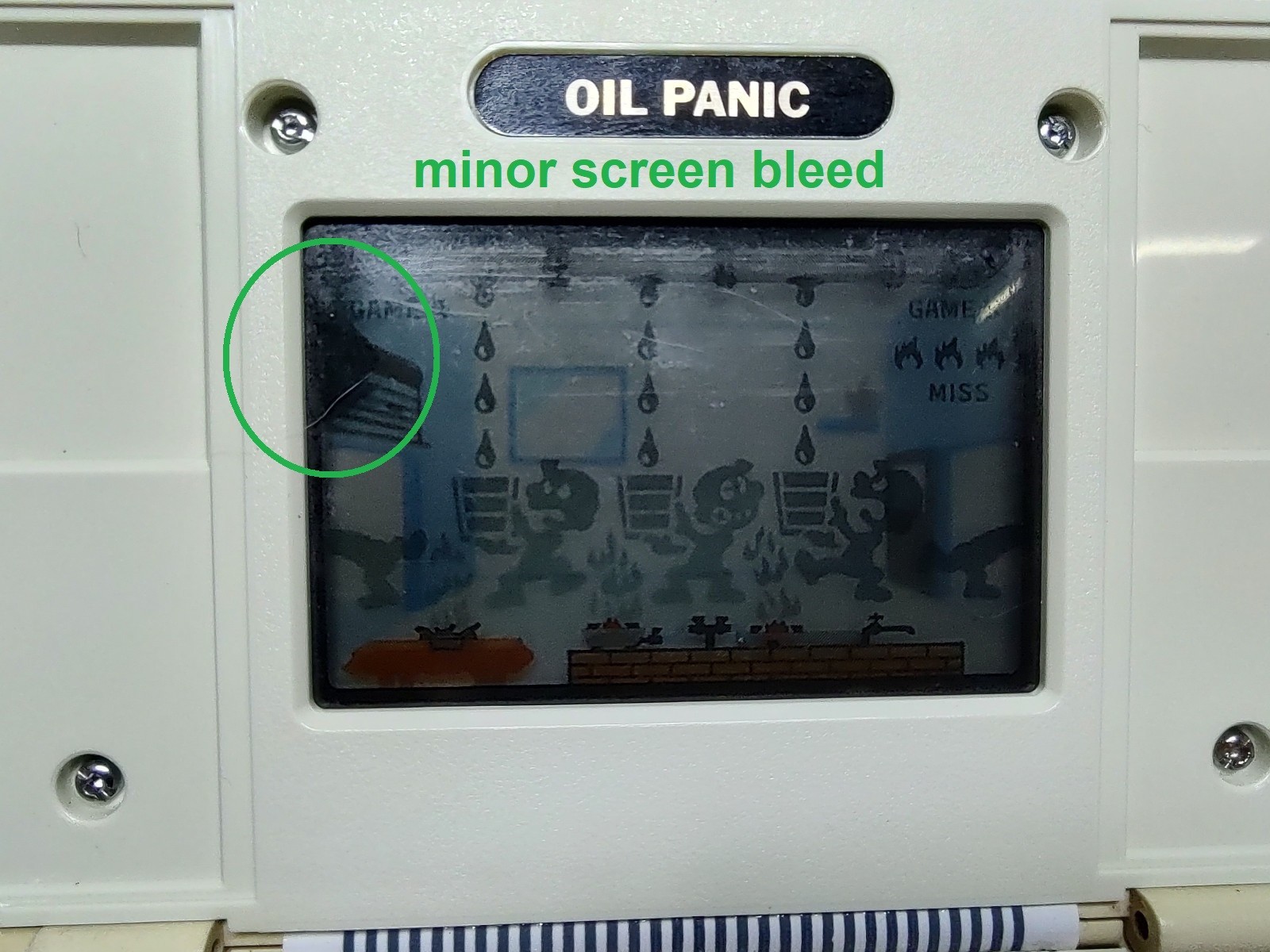 NINTENDO Oil Panic Game & Watch OEM works working OP-51 1982 Game & Watch