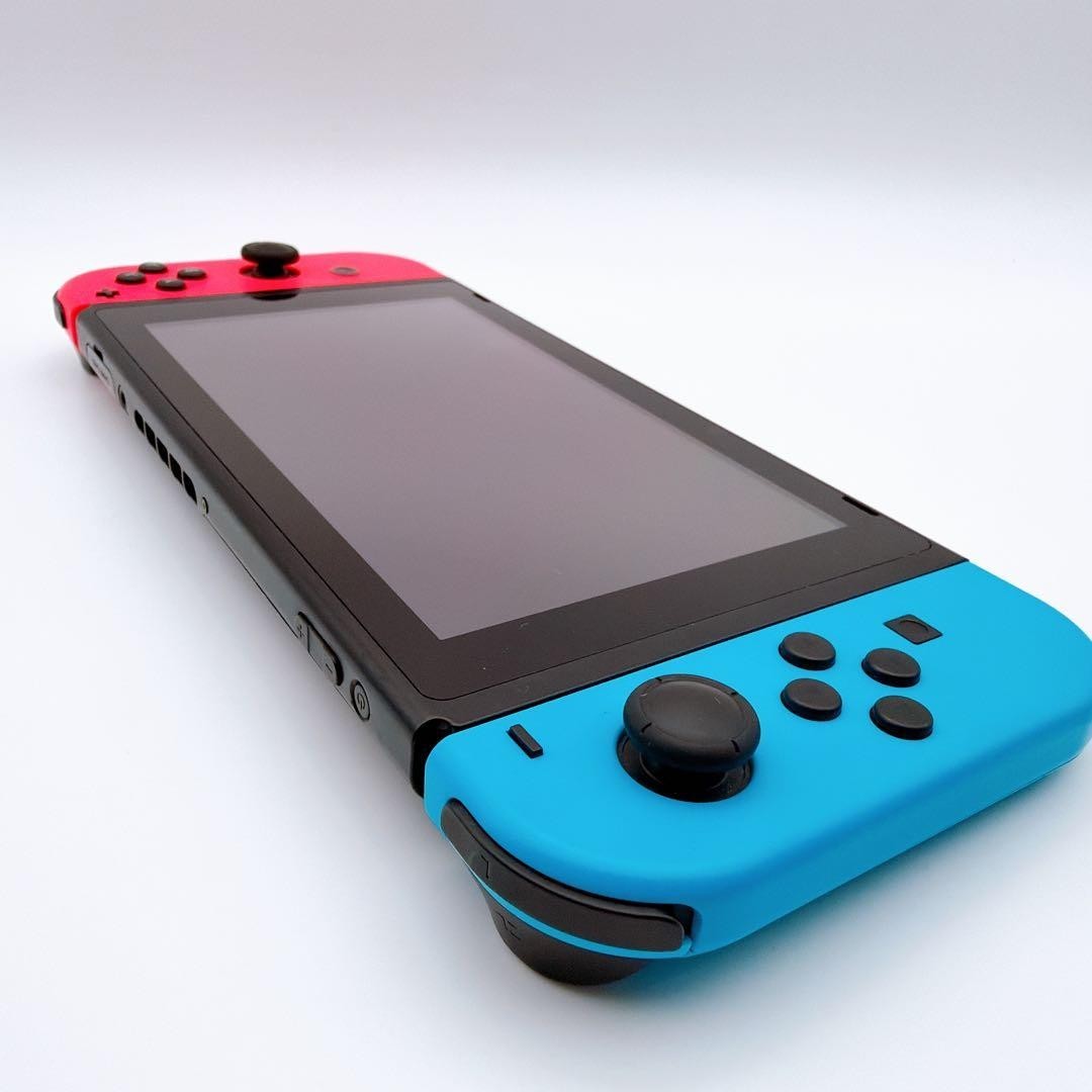 Nintendo Switch Handheld Console Tablet w/ Joyconb Red Blue Working Tested