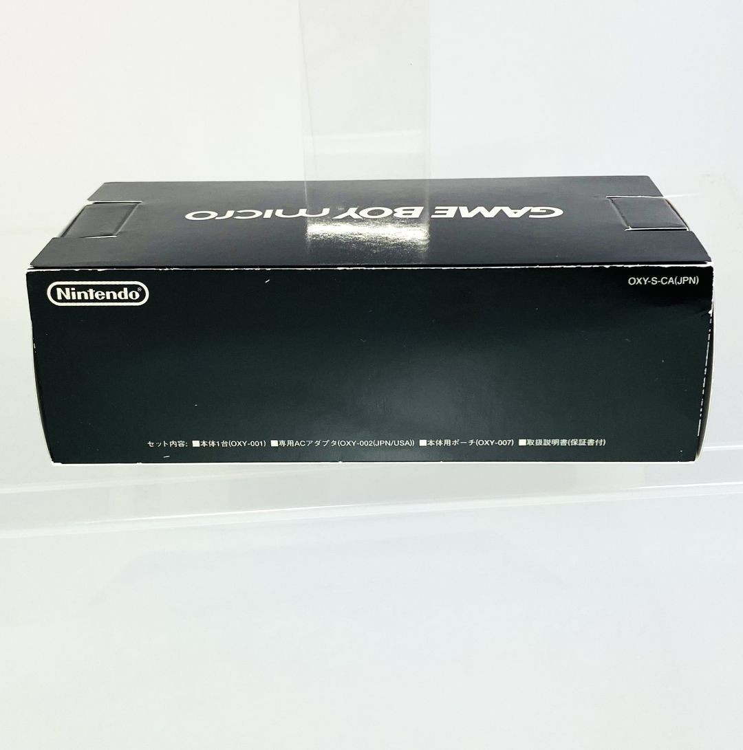 Nintendo Game Boy Micro Black OPEN BOX OFFICIAL JAPAN IMPORT GENUINE