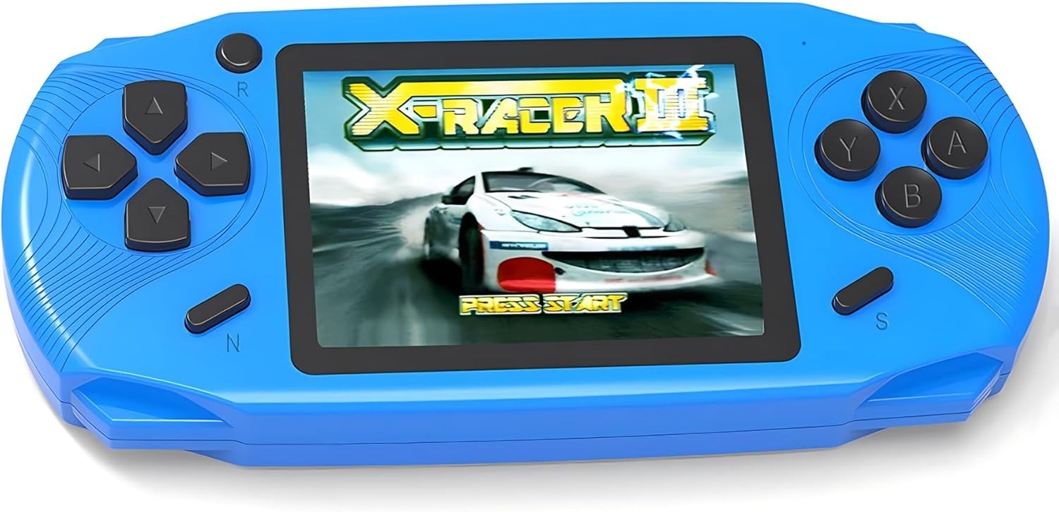 Portable 16-Bit Retro Game Console – 220 Games, USB-C Rechargeable, Perfect Gift