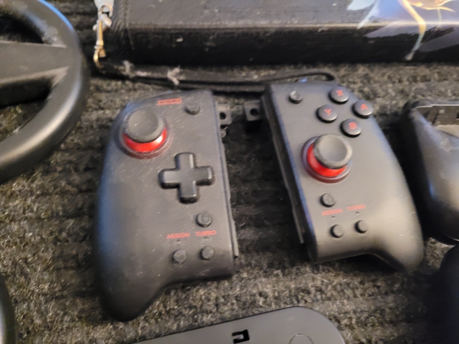 Switch OLED, 256gb Ext Mini Sd with 6 Joycons no drift & massive accessories Lot