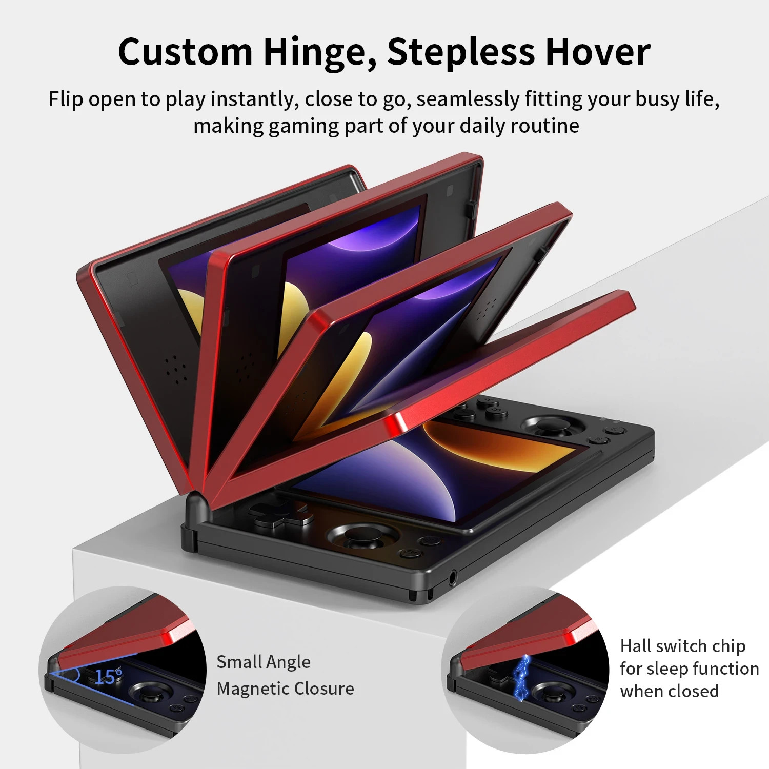 RG DS Foldable Handheld Game Console RK3568 Anbernic RG DS Android 14 System Two
