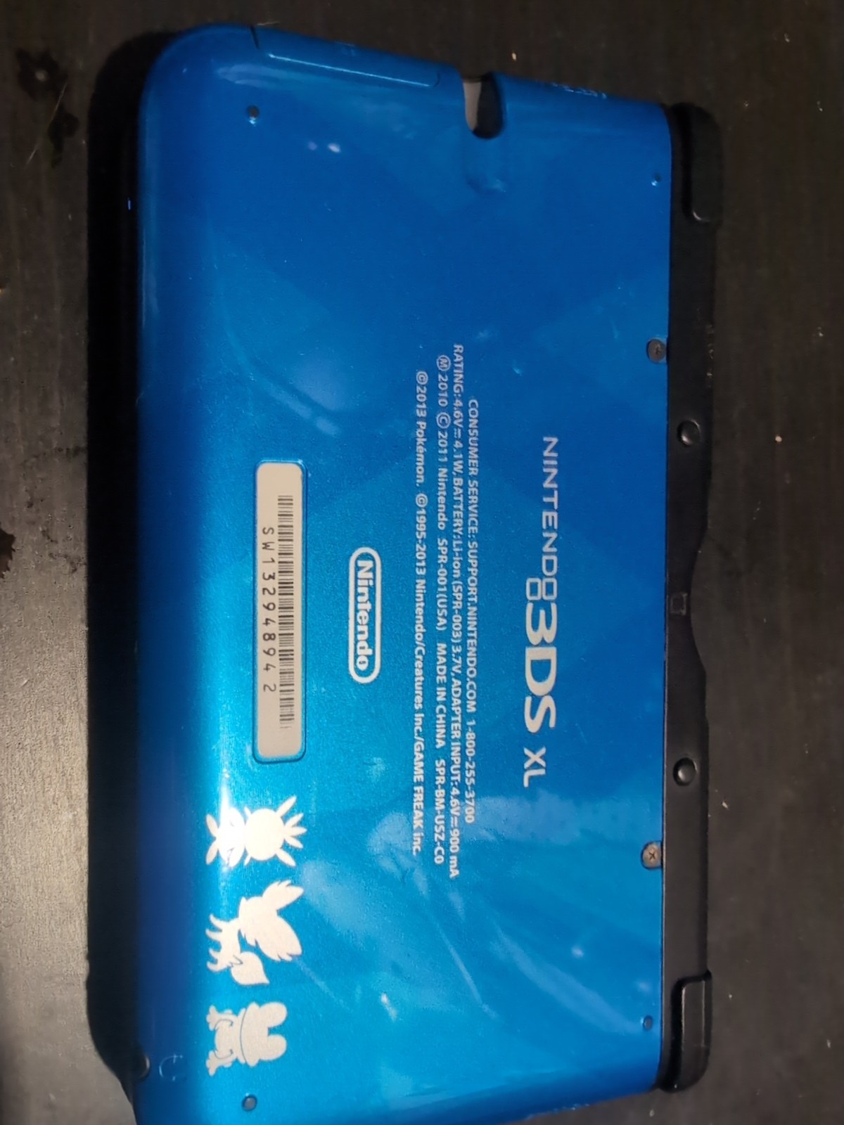 USA VERSION Nintendo 3DS XL Pokémon X & Y blue version Handheld System W/Charger