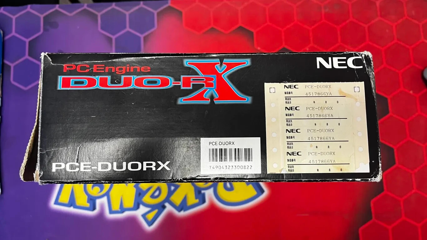 Used PC Engine Duo-RX Japanese Game Console CIB Tested and Works See Description