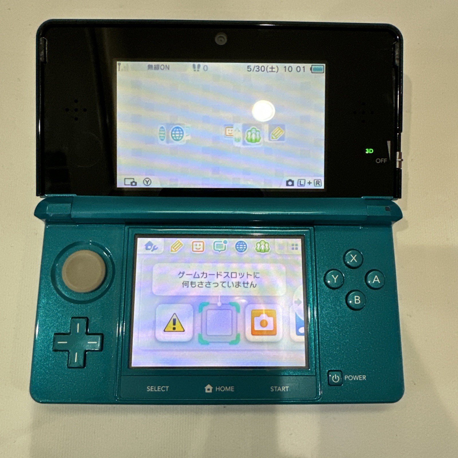 *TESTED* JAPANESE Nintendo 3DS Aqua Blue Console Complete In Box CIB #G68