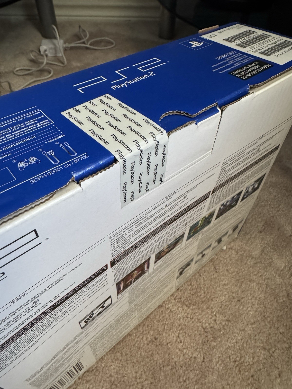 BRAND NEW SEALED Sony PlayStation 2 Slim Charcoal Black SCPH-90001