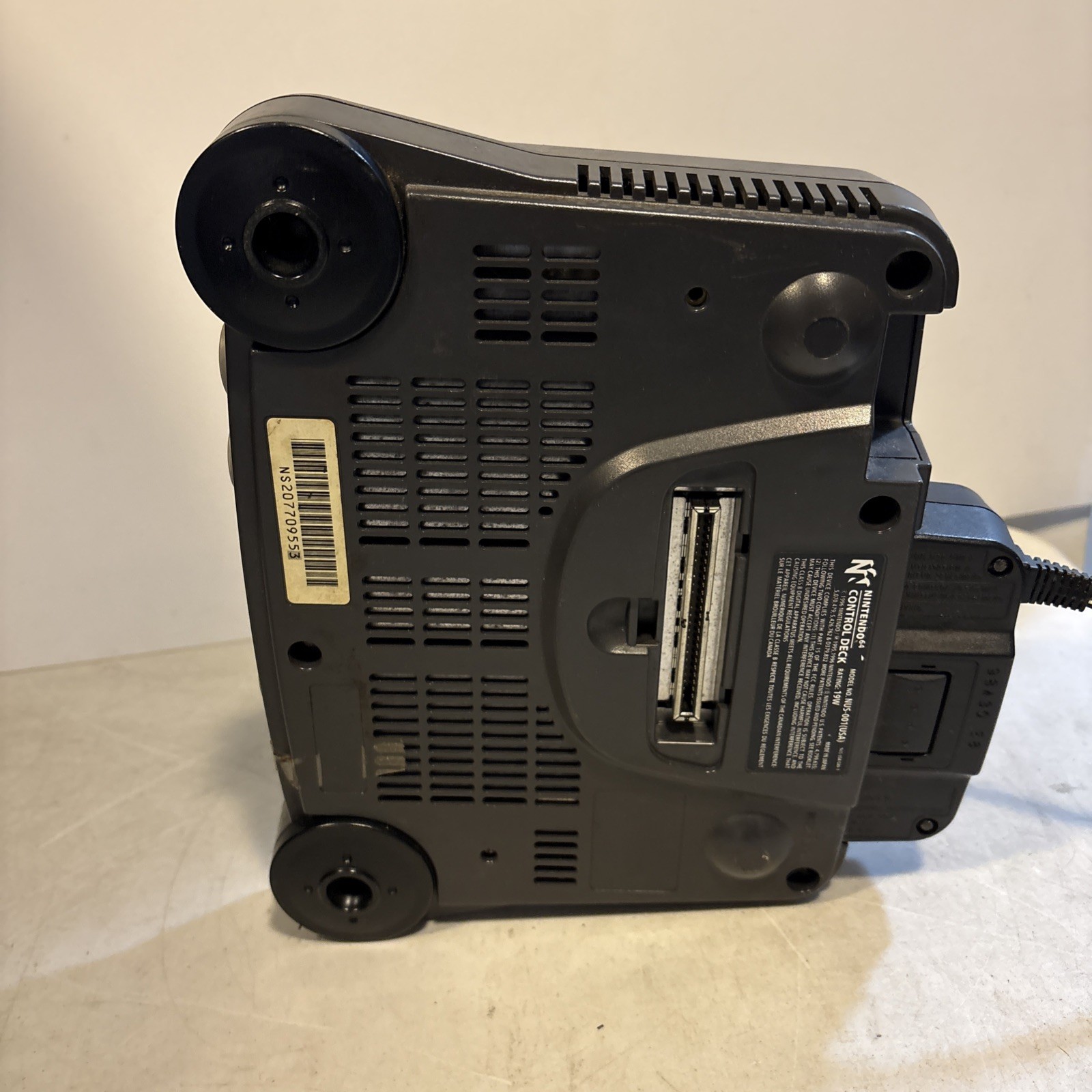 Nintendo 64 System – Home Console – Charcoal Gray – POWER CORD ONLY – TESTED!