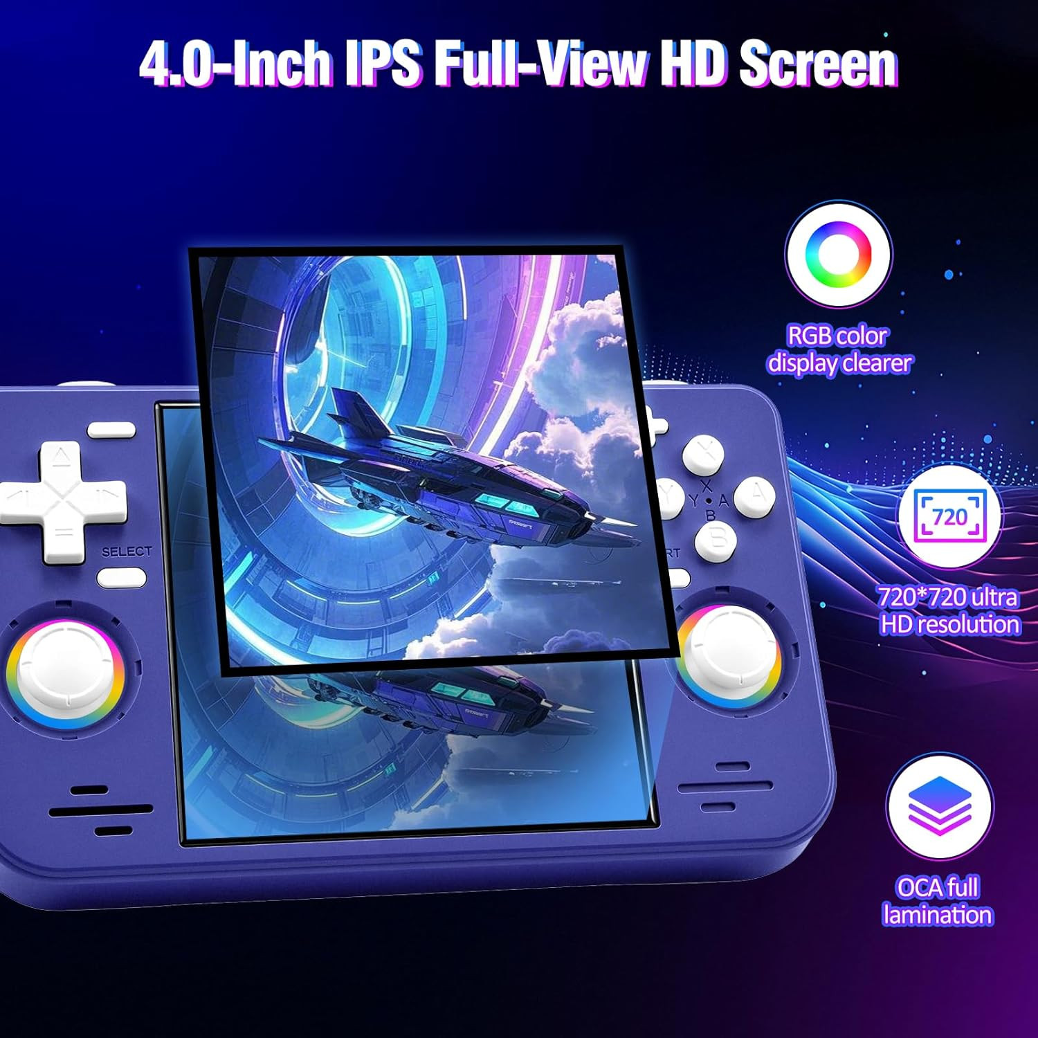 RF40H Handheld Game Console, 4.0″ Retro Gaming Console Preloaded 20,000+ Classic