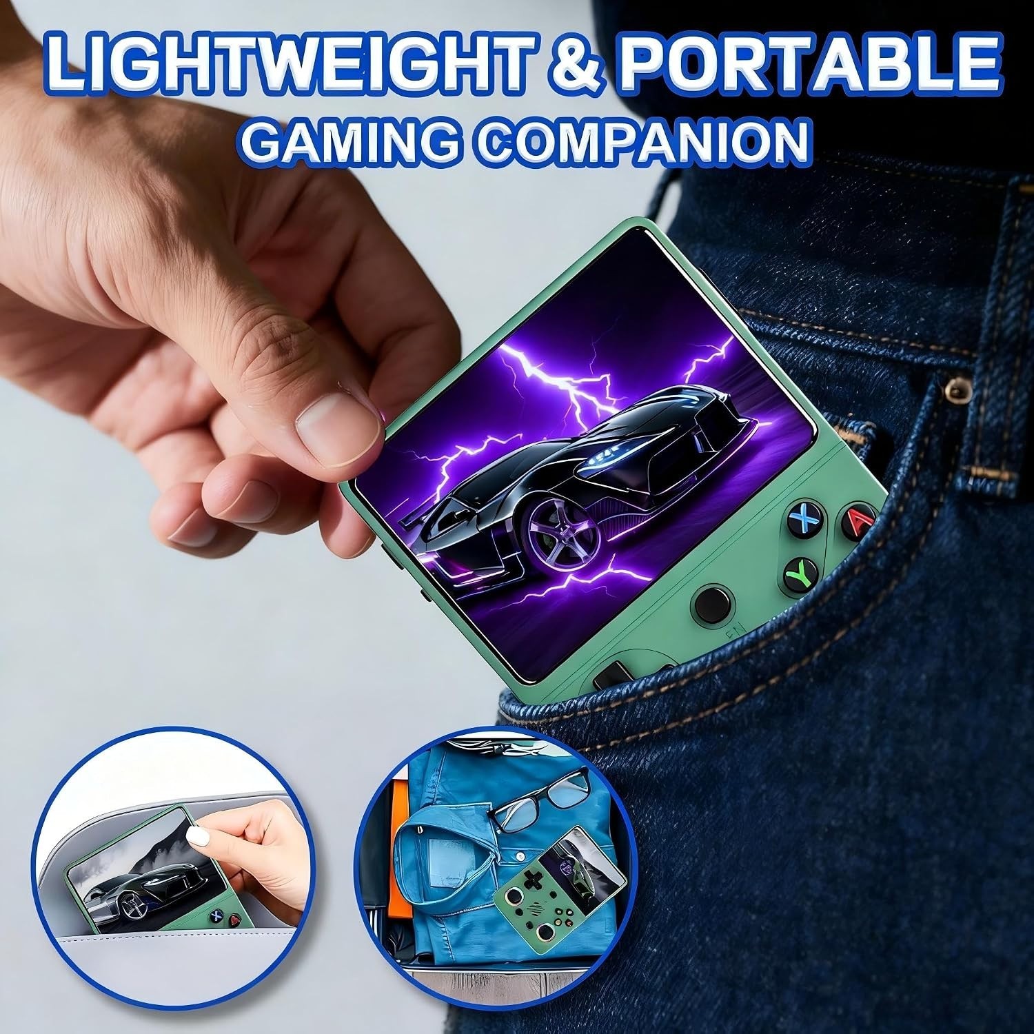 RG36PRO Vintage Gaming Console – 64GB Storage, Multiplayer & Ergonomic Design